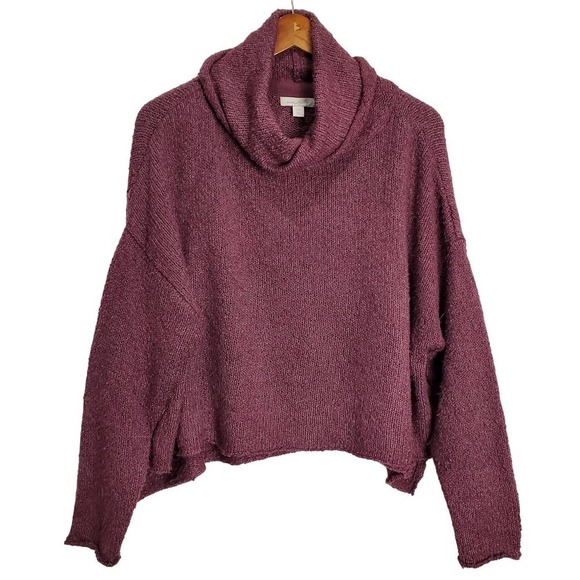 Wonderly Sweater Womens Size CL Purple Knit Cowl Neck Soft Cozy Short Casual - Picture 1 of 9